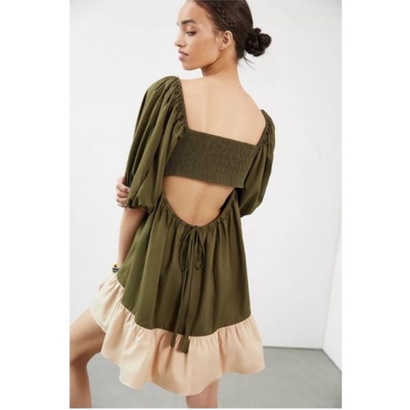 Sachin + Babi puff sleeve mini dress size medium - Picture 4 of 7